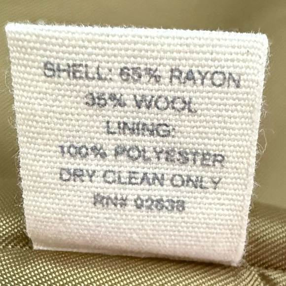 NWOT Fossil Chartreuse Blazer Tailored Professional Wear - Picture 8 of 8